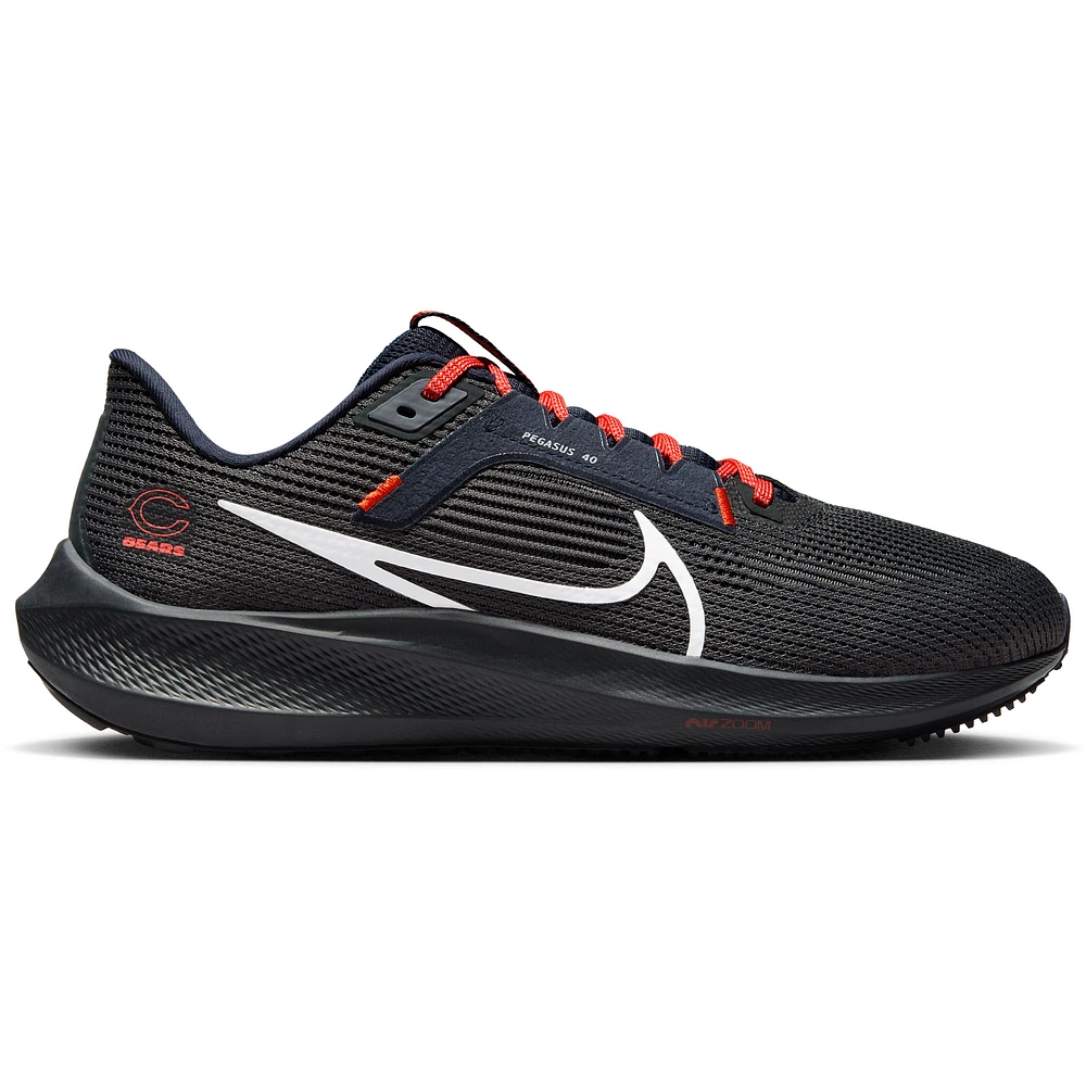 Unisex Nike  Anthracite Chicago Bears Zoom Pegasus 40 Running Shoe