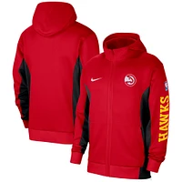 Men's Nike Red Atlanta Hawks 2023/24 Authentic Showtime Full-Zip Hoodie