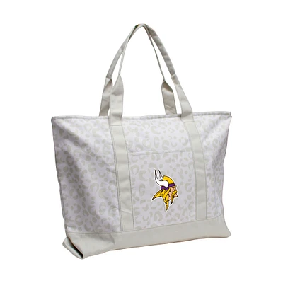 Minnesota Vikings Leopard Pattern Tote