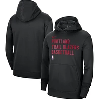 Unisex Nike Portland Trail Blazers 2023/24 Performance Spotlight On-Court Practice Pullover Hoodie