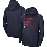 Unisex Nike Navy Washington Wizards 2023/24 Performance Spotlight On-Court Practice Pullover Hoodie