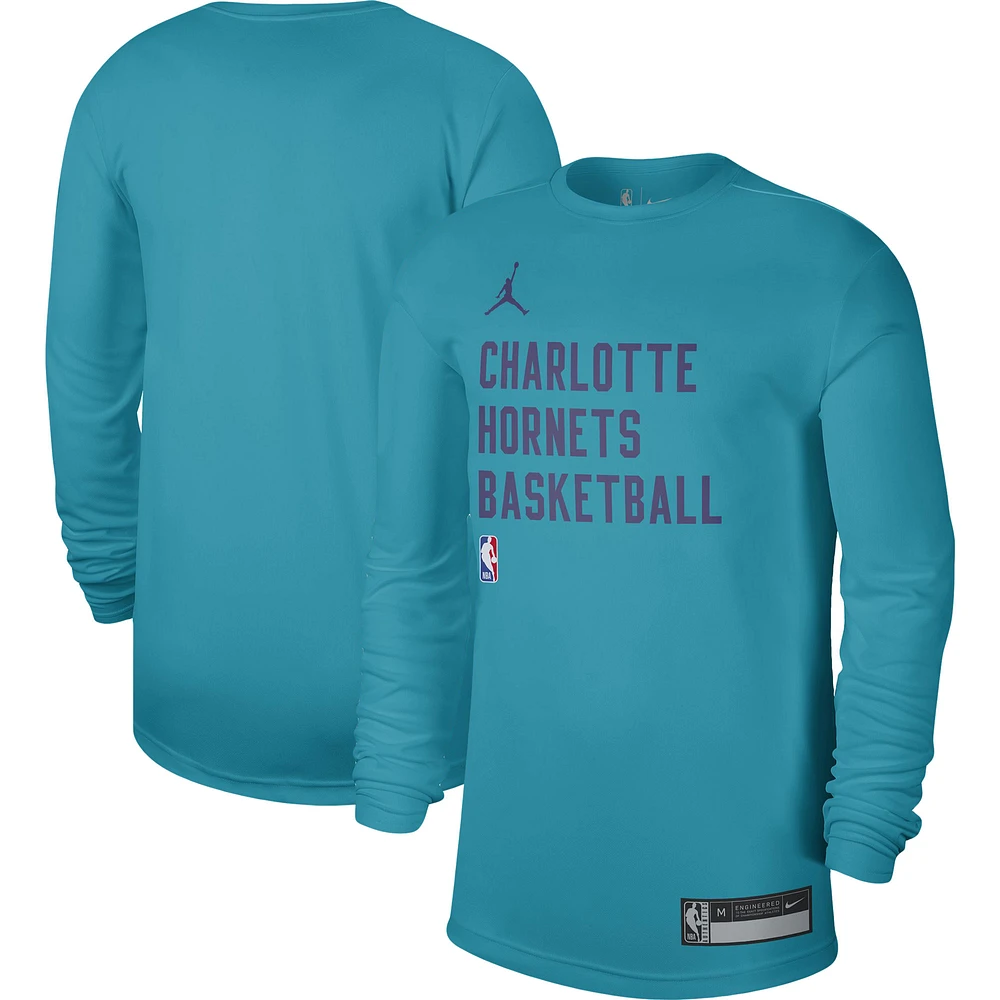 Unisex Jordan Brand Teal Charlotte Hornets 2023/24 Legend On-Court Practice Long Sleeve T-Shirt