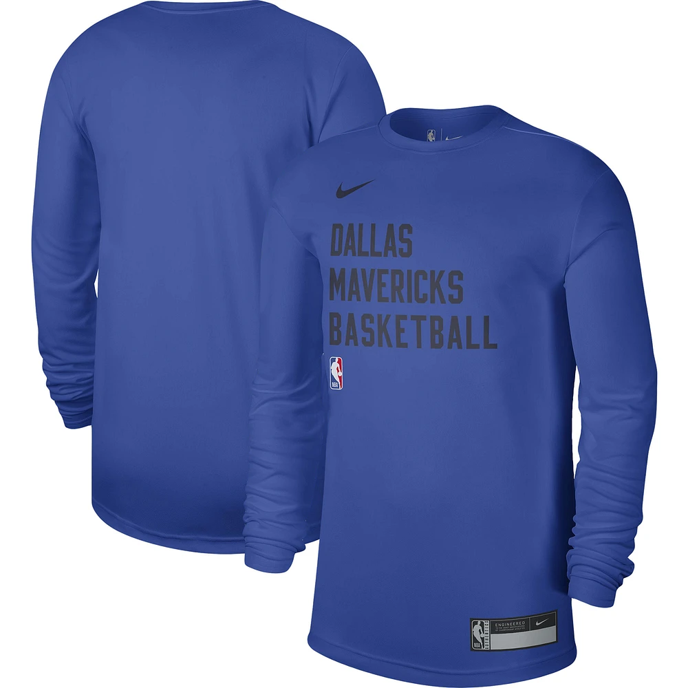 Unisex Nike Blue Dallas Mavericks 2023/24 Legend On-Court Practice Long Sleeve T-Shirt