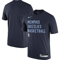 Men's Nike Navy Memphis Grizzlies 2023/24 Sideline Legend Performance Practice T-Shirt