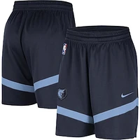 Men's Nike Navy Memphis Grizzlies On-Court Practice Warmup Performance Shorts