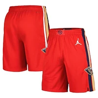 Men's Jordan Brand Red New Orleans Pelicans Statement Edition Swingman Shorts
