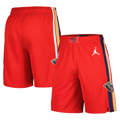 Men's Jordan Brand Red New Orleans Pelicans Statement Edition Swingman Shorts