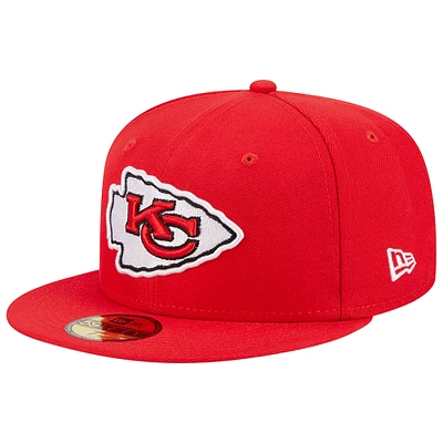 Men's New Era Red Kansas City Chiefs Evergreen 59FIFTY Fitted Hat