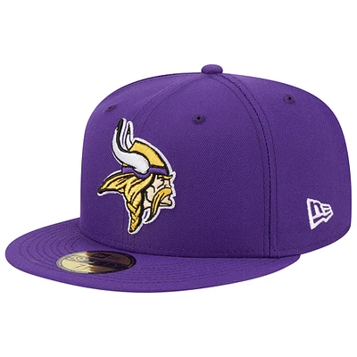 Men's New Era Purple Minnesota Vikings Evergreen 59FIFTY Fitted Hat