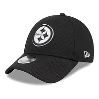 Youth New Era Black Pittsburgh Steelers Evergreen Main B-Dub 9FORTY Adjustable Hat