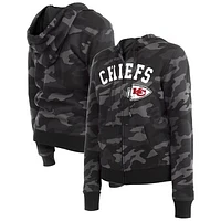 Women's New Era  Black Kansas City Chiefs Camo Full-Zip Hoodie