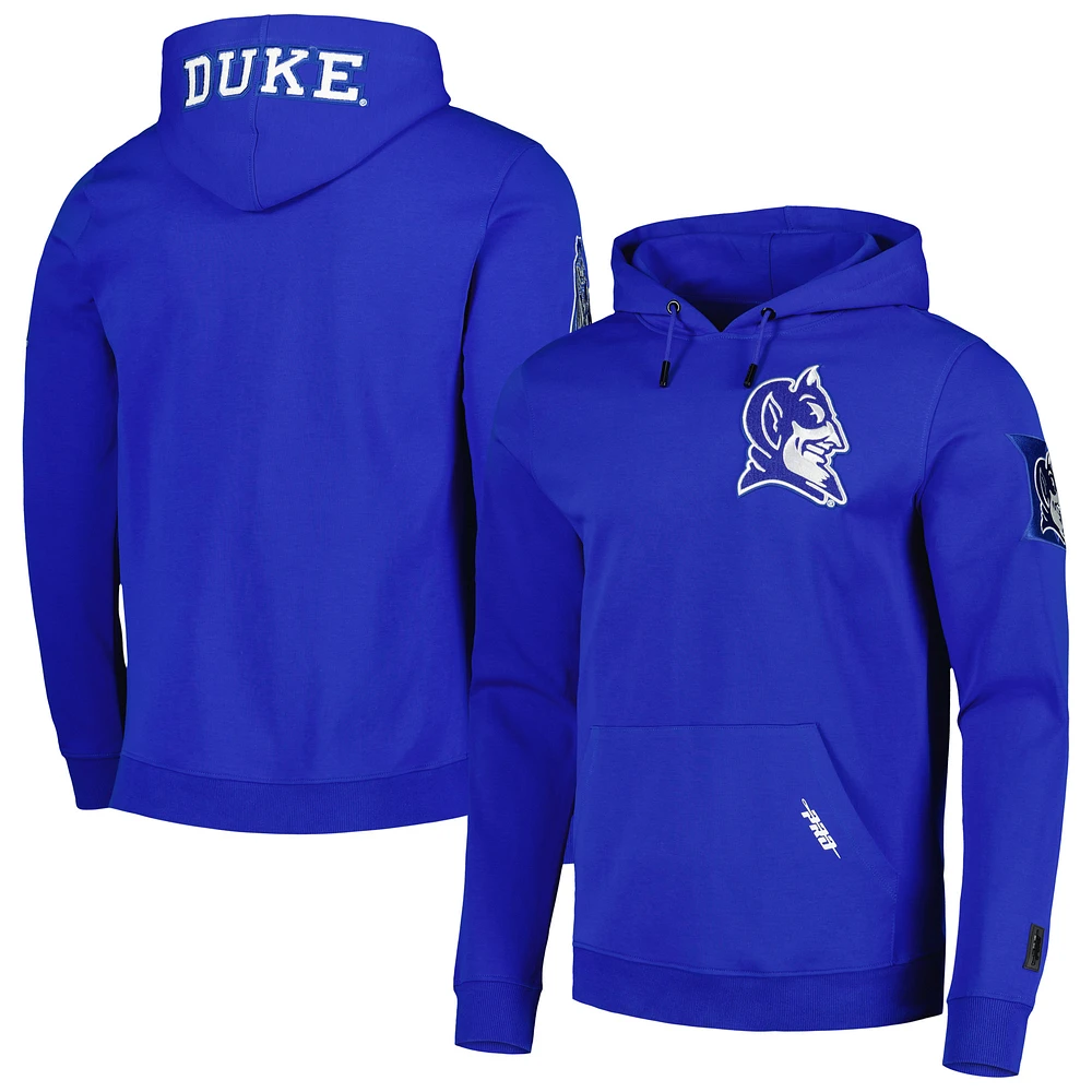 Men's Pro Standard Royal Duke Blue Devils Classic Pullover Hoodie