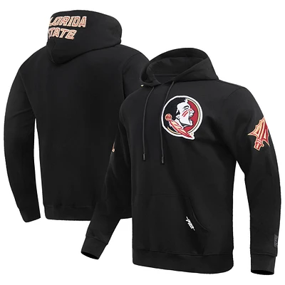 Men's Pro Standard Black Florida State Seminoles Classic Pullover Hoodie