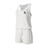 Women's Concepts Sport Cream Los Angeles Dodgers Montana Hacci Knit Romper