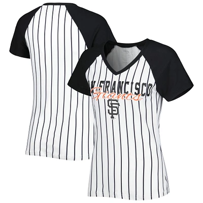 Women's Concepts Sport White San Francisco Giants Reel Pinstripe Top