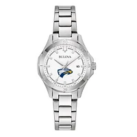 Women's Bulova Silver Emory Eagles Stainless Steel Classic Sport Watch