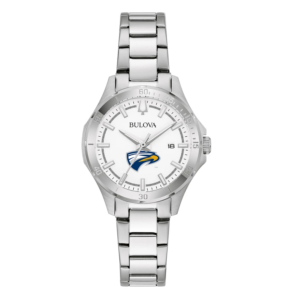 Women's Bulova Silver Emory Eagles Stainless Steel Classic Sport Watch