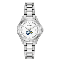 Women's Bulova Silver Emory Eagles Stainless Steel Classic Sport Watch