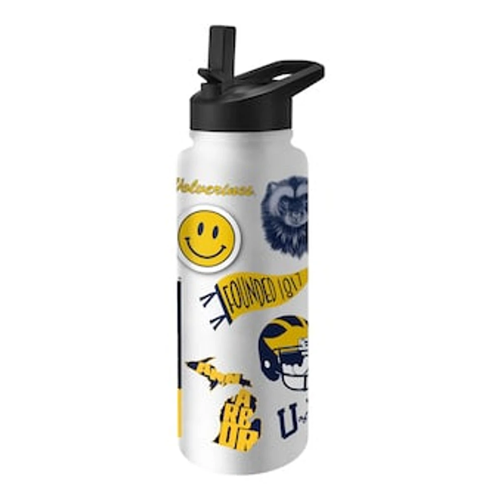 Michigan Wolverines 34oz. Native Quencher Bottle