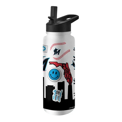 Miami Marlins 34oz. Native Quencher Bottle