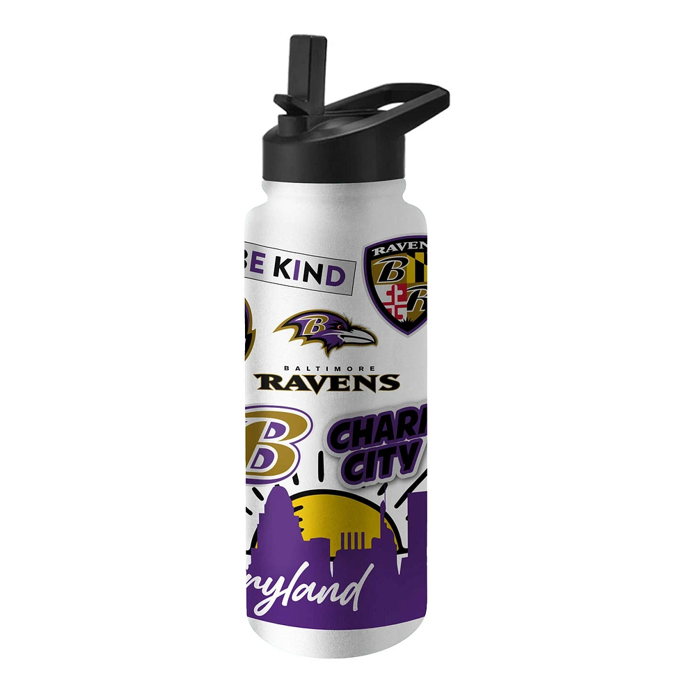 Baltimore Ravens 34oz. Native Quencher Bottle