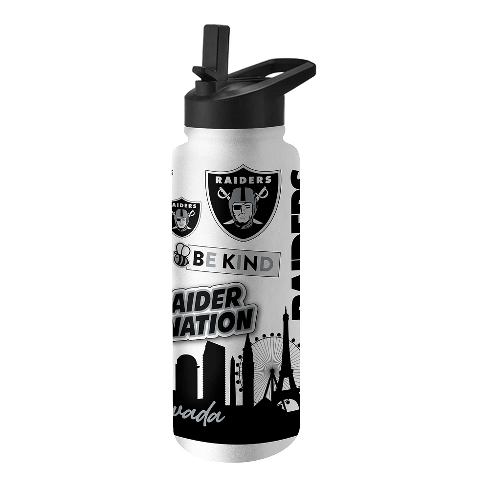 Las Vegas Raiders 34oz. Native Quencher Bottle