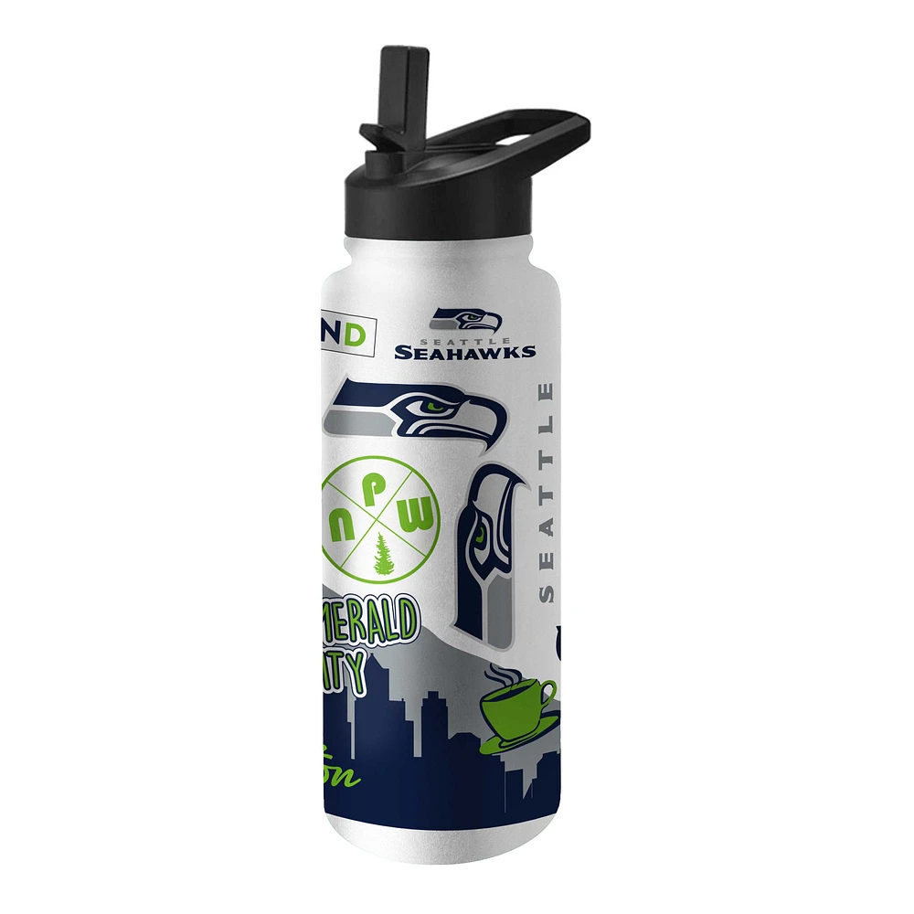 Seattle Seahawks 34oz. Native Quencher Bottle