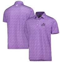 Men's FootJoy Purple Arnold Palmer Invitational Tossed Tulips Lisle Self Collar ProDry Polo