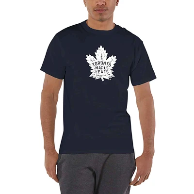 Men's Champion Navy Toronto Maple Leafs Distressed Jersey T-Shirt