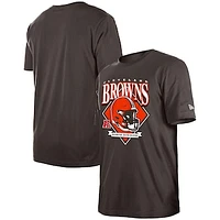 Men's New Era Brown Cleveland Browns Team Logo T-Shirt