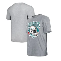 Men's New Era Gray Miami Dolphins Team Logo T-Shirt