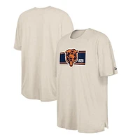 Men's New Era  Cream Chicago Bears Third Down Big & Tall Historic T-Shirt