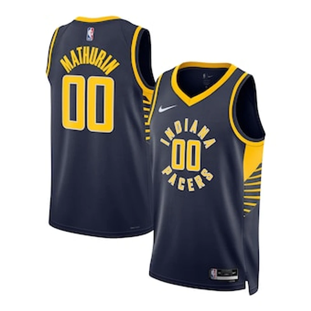 Unisex Nike Bennedict Mathurin Navy Indiana Pacers Swingman Jersey - Icon Edition