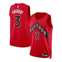 Unisex Nike OG Anunoby Red Toronto Raptors Swingman Jersey - Icon Edition