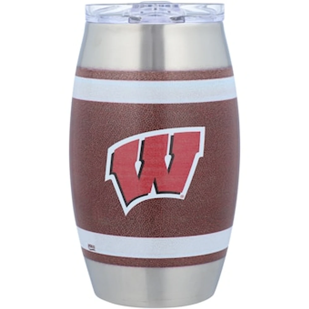 Wisconsin Badgers 15oz. Football Tumbler