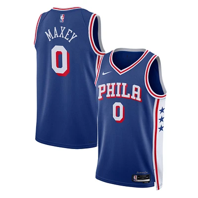 Unisex Nike Tyrese Maxey Royal Philadelphia 76ers Swingman Jersey - Icon Edition