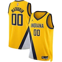 Unisex Jordan Brand Bennedict Mathurin Gold Indiana Pacers Swingman Jersey - Statement Edition