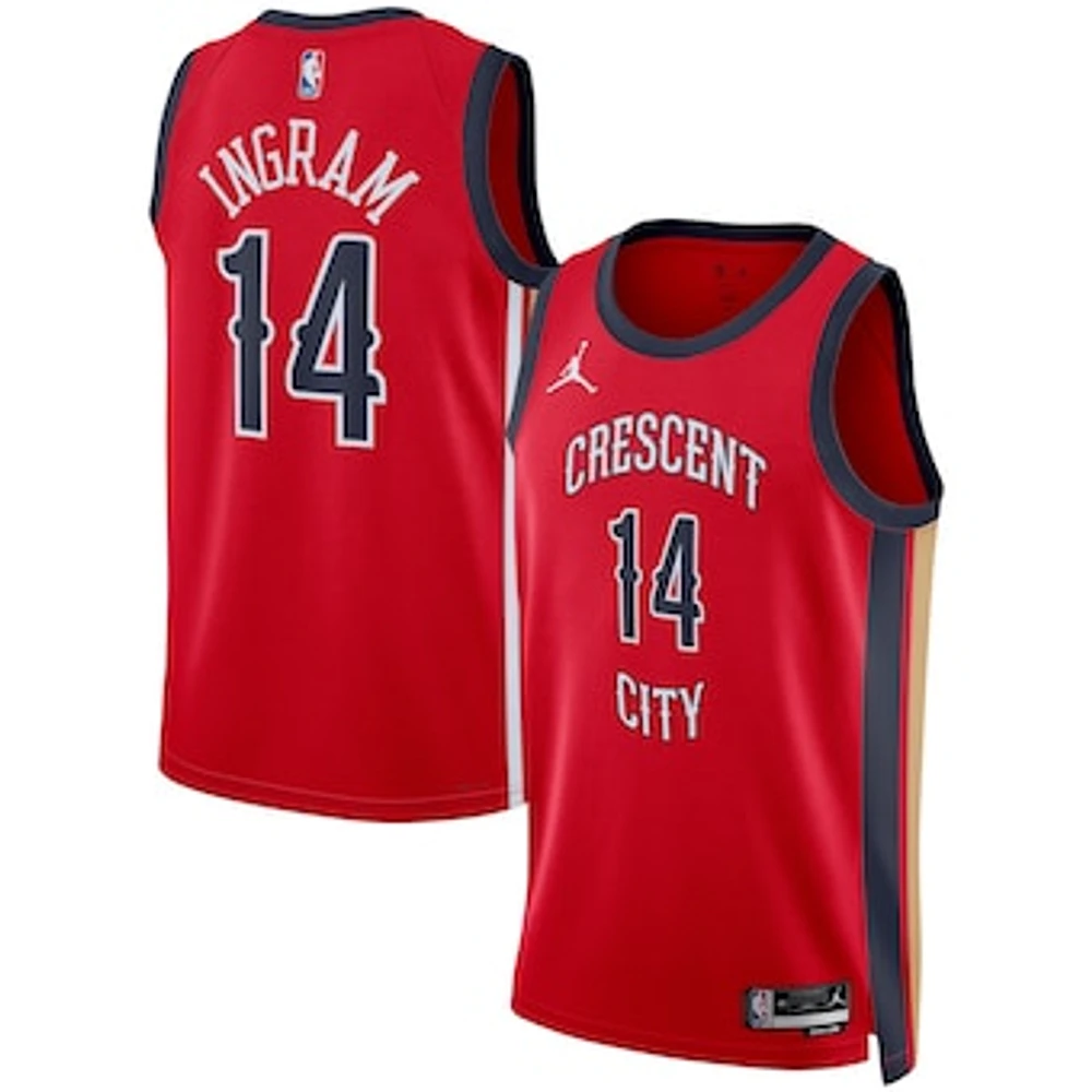 Unisex Jordan Brand Brandon Ingram Red New Orleans Pelicans Swingman Jersey - Statement Edition