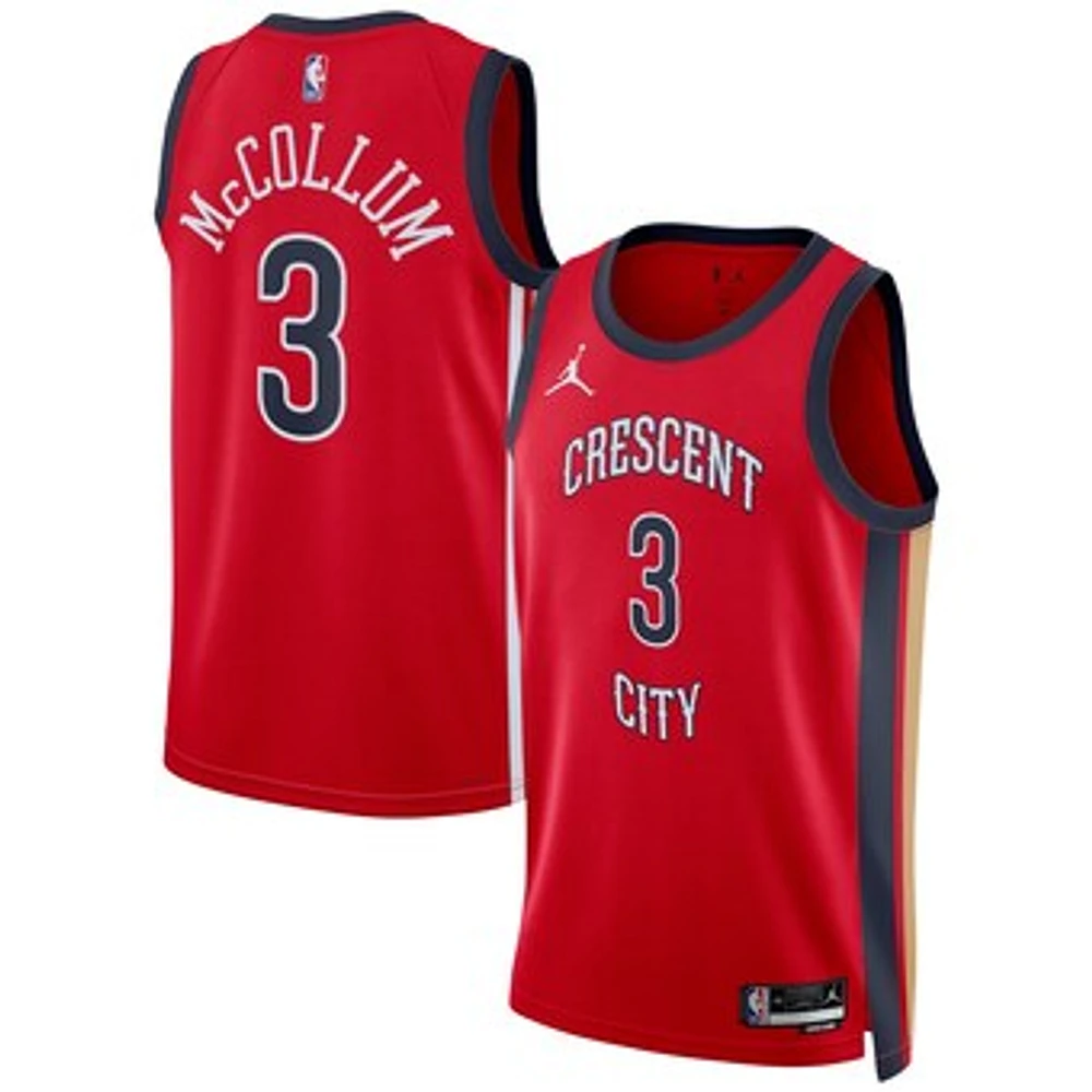 Unisex Jordan Brand CJ McCollum Red New Orleans Pelicans Swingman Jersey