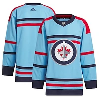 Men's adidas  Light Blue Winnipeg Jets Anniversary Primegreen Authentic Jersey