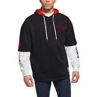 Men's Tommy Jeans Black/White Toronto Raptors Matthew 2-In-1 T-Shirt & Hoodie Combo Set