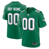 Men's Nike Kelly Green Philadelphia Eagles Alternate Custom Game Jersey