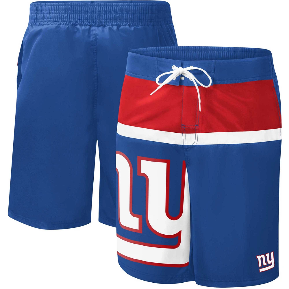 Men's G-III Sports by Carl Banks Royal New York Giants Sea Wind Swim Trunks