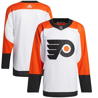 Men's adidas  White Philadelphia Flyers Away Primegreen Authentic Jersey