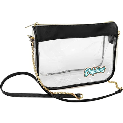 Miami Dolphins Hype Stadium Crossbody Clear Bag