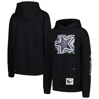 Youth Mitchell & Ness Navy Dallas Cowboys Big Face 7.0 Pullover Hoodie