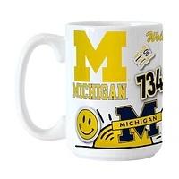 Michigan Wolverines 15oz. Native Ceramic Mug