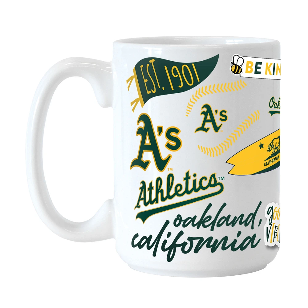 Oakland Athletics 15oz. Native Ceramic Mug