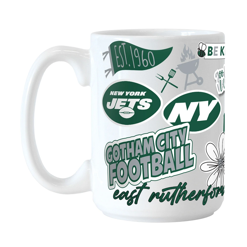 New York Jets 15oz. Native Ceramic Mug