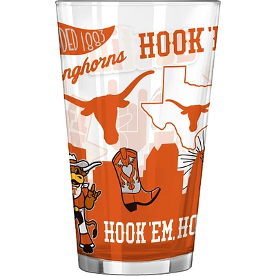 Texas Longhorns 16oz. Native Pint Glass